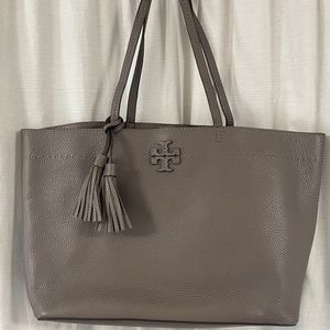 Tory Burch McGraw Tote - Silver Maple
